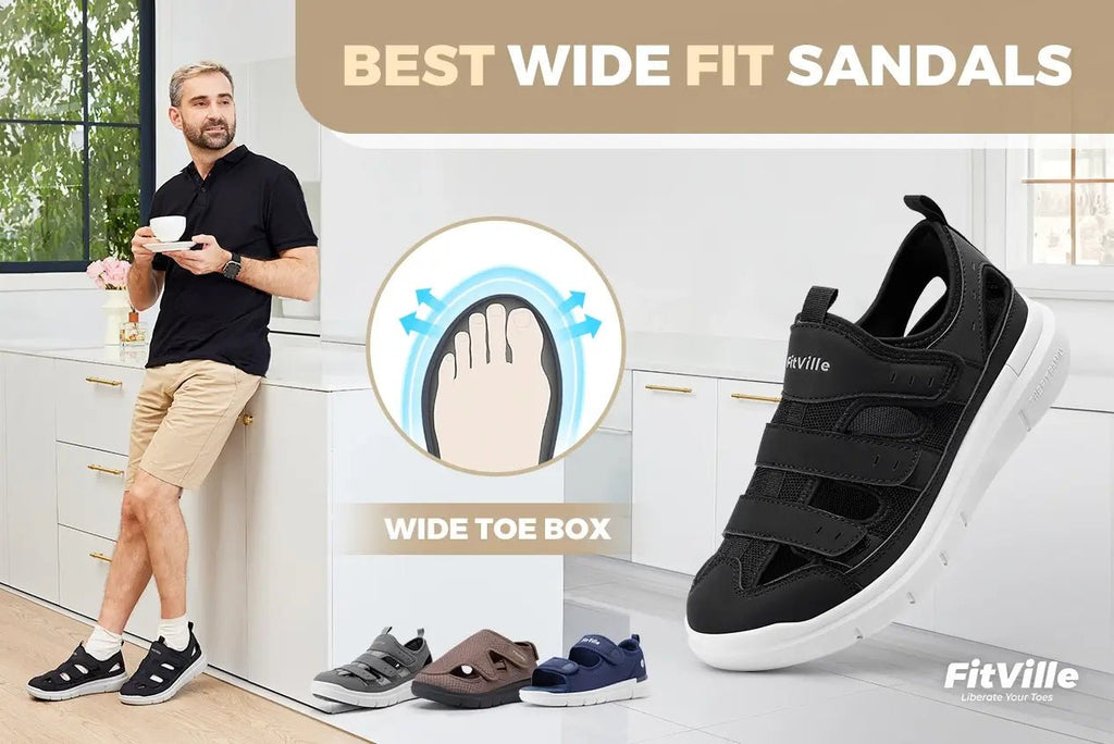 5 Best Wide Fit Sandals 2025: Comfort Meets Support - FitVilleUK