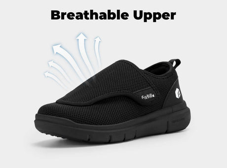 FitVille EasyTop Wings - Zapatillas para diabéticos para hombre, versión 2-6