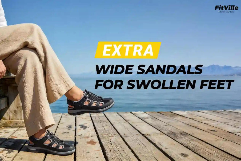 Extra Wide Sandals for Swollen Feet: A Complete Comfort & Fit Guide - FitVilleUK