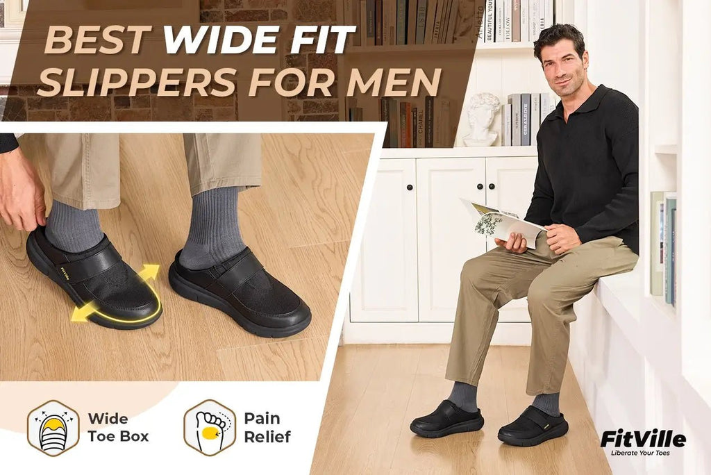 Top 3 Wide Fit Men’s Slippers for Comfort and Support - FitVilleUK