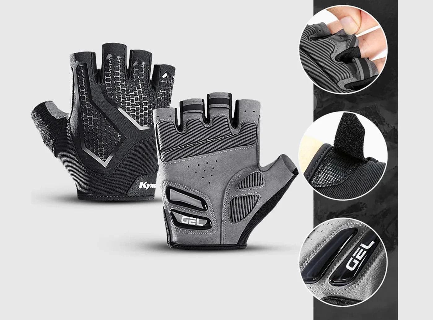FitVile Half Finger Cycling Gloves