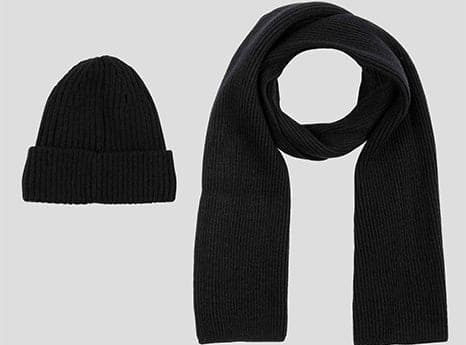 FitVille Knitted Hat and Scarf Set - 2