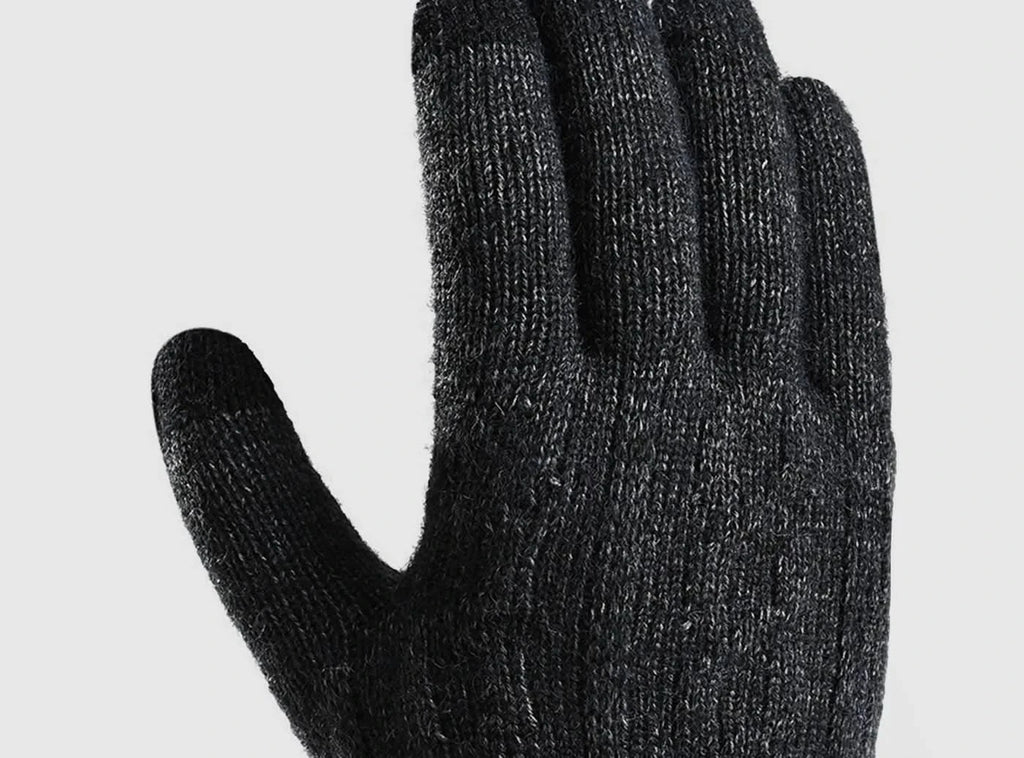 FitVille Knitted Wool Touchscreen Texting Functional Gloves (Unisex) - 2