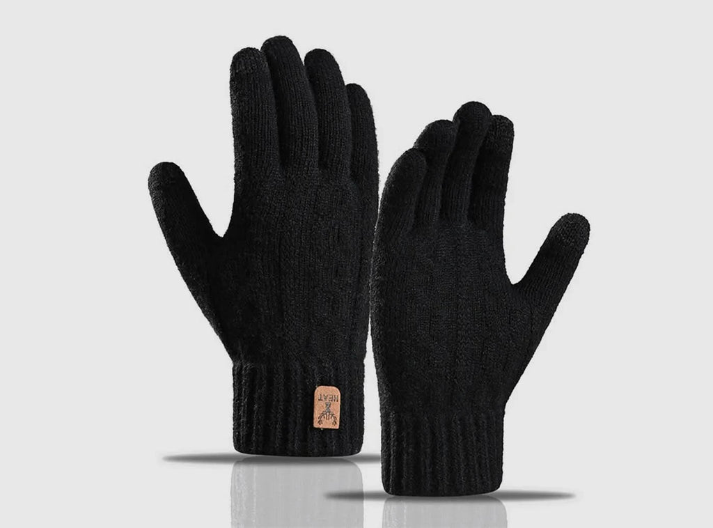 FitVille Knitted Wool Touchscreen Texting Functional Gloves (Unisex) - 1