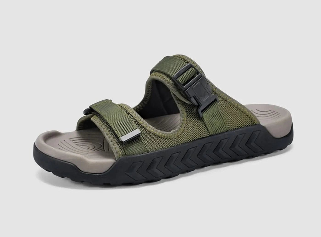 FitVille Men's Adjustable Slide Sandals - 1