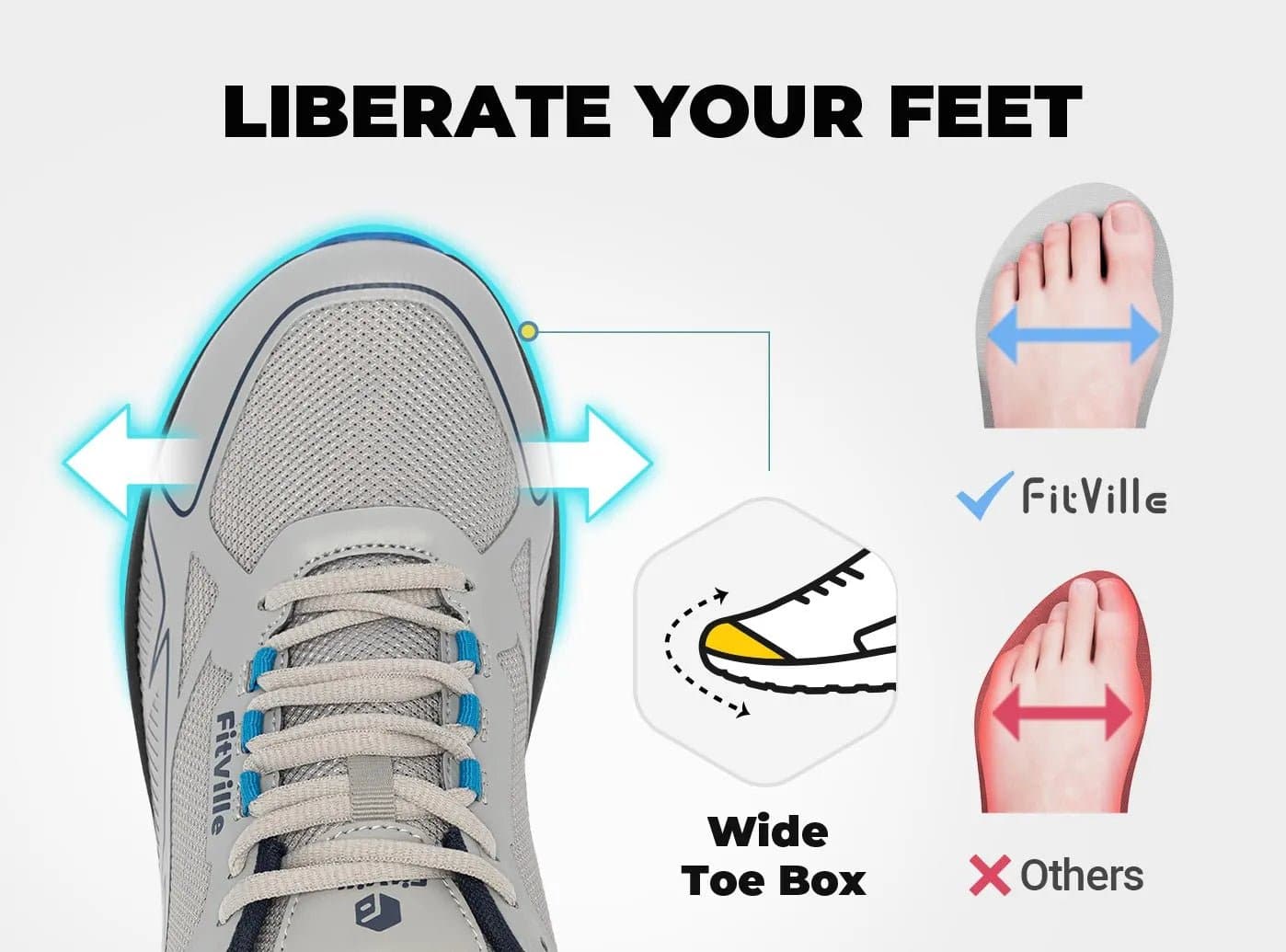 FitVille Men's Trail Running Shoes V3 Wide Feet – FitVilleUK