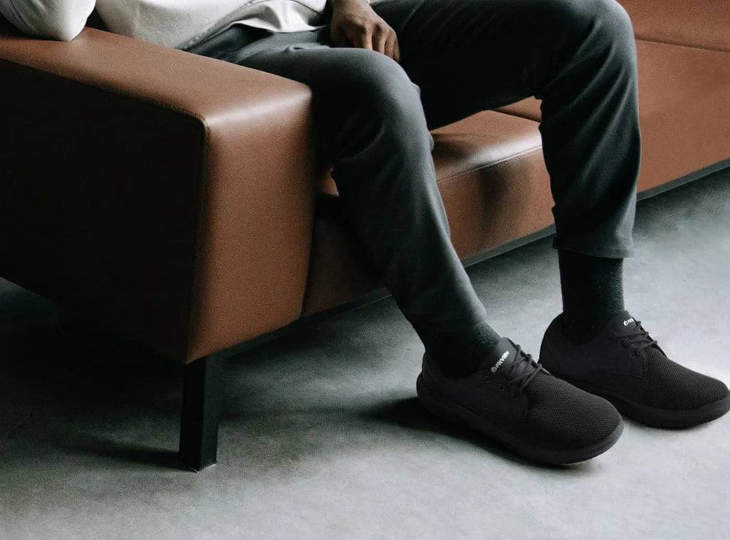 FitVille Men's BriskWalk Deluxe Lace - up Business Casual Sneaker V2 - 10