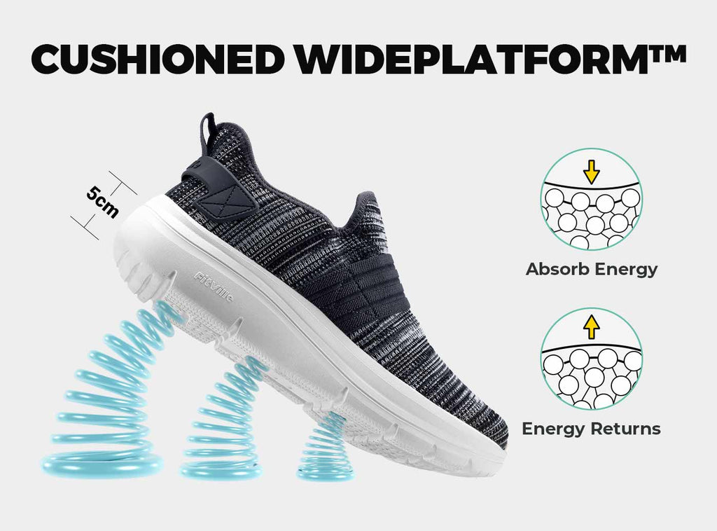 FitVille Men's Cloud Wanderer Slip - On V3 - 4