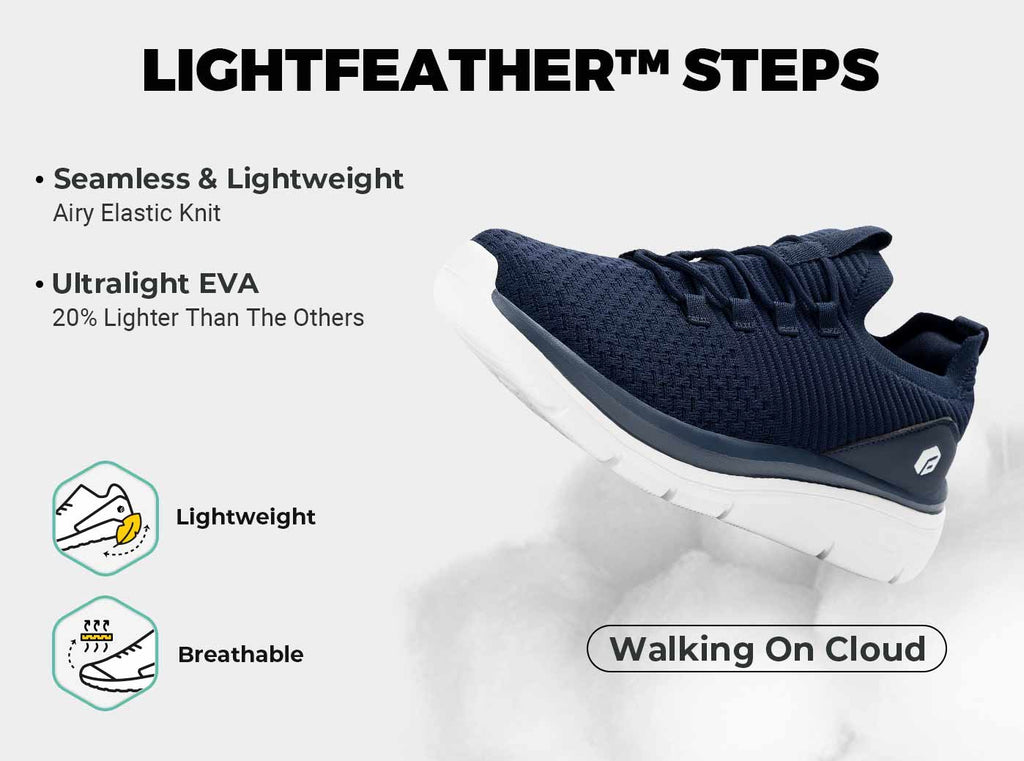 FitVille Men's Cloud Wanderer Slip - On V4 - 7