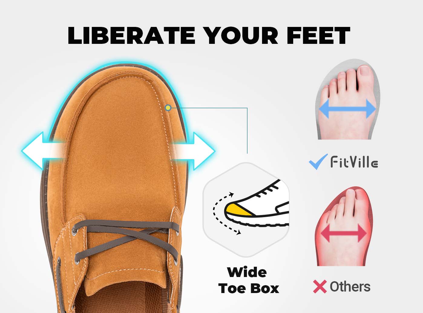 Fashion boat shoes for wide feet