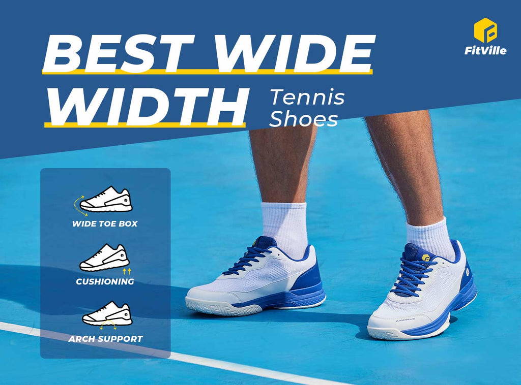 FitVille Men's Court Tennis Amadeus V2 V2 Medium/D - 4