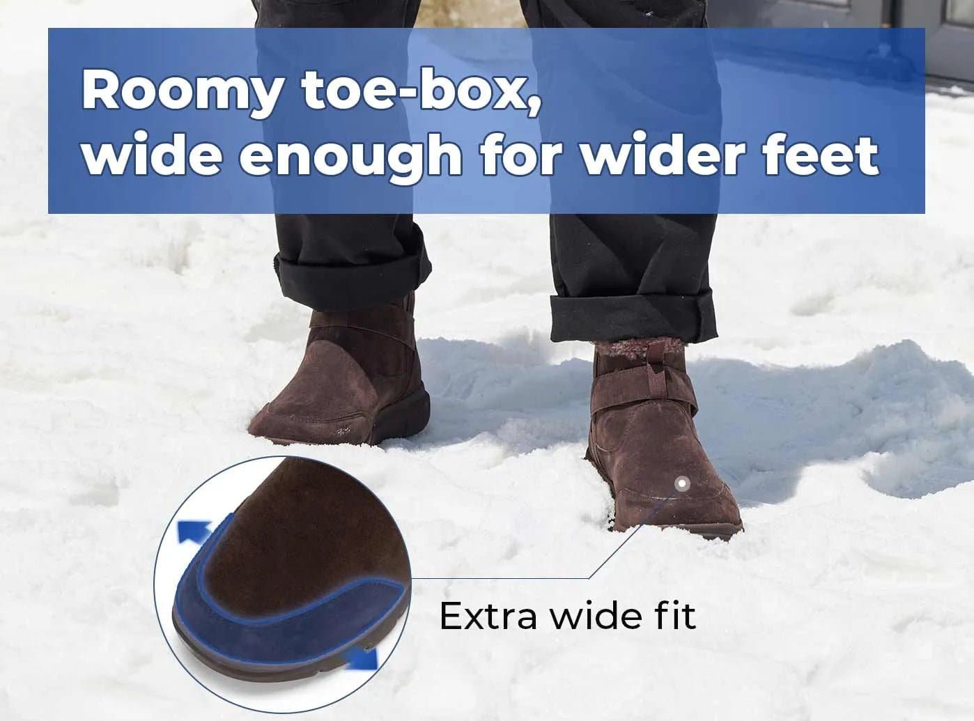 Mens wide fit snow boots online