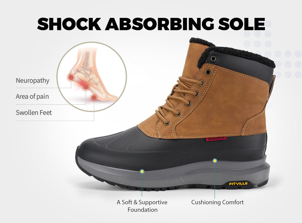 FitVille Men's CozyCore Winter Boots V10 - 6