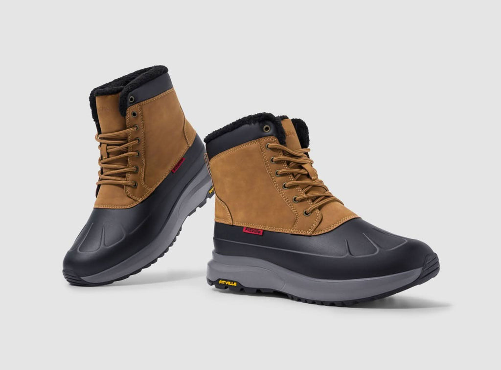 FitVille Men's CozyCore Winter Boots V10 - 10