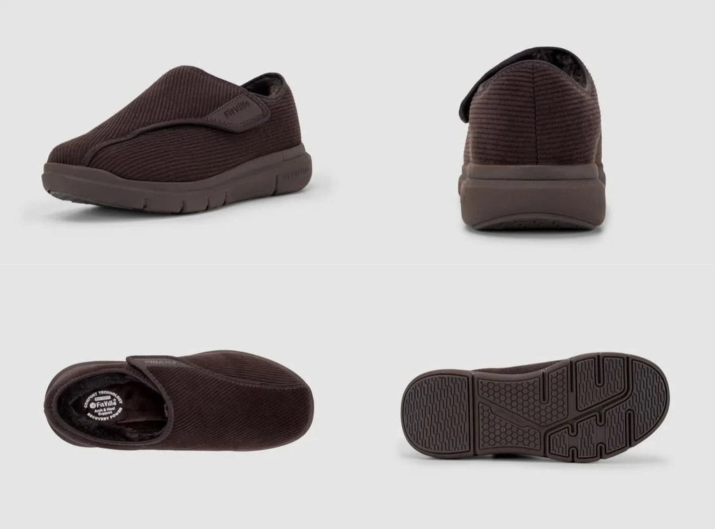 FitVille Men's EasyTop Comfort Slipper V1 - 19