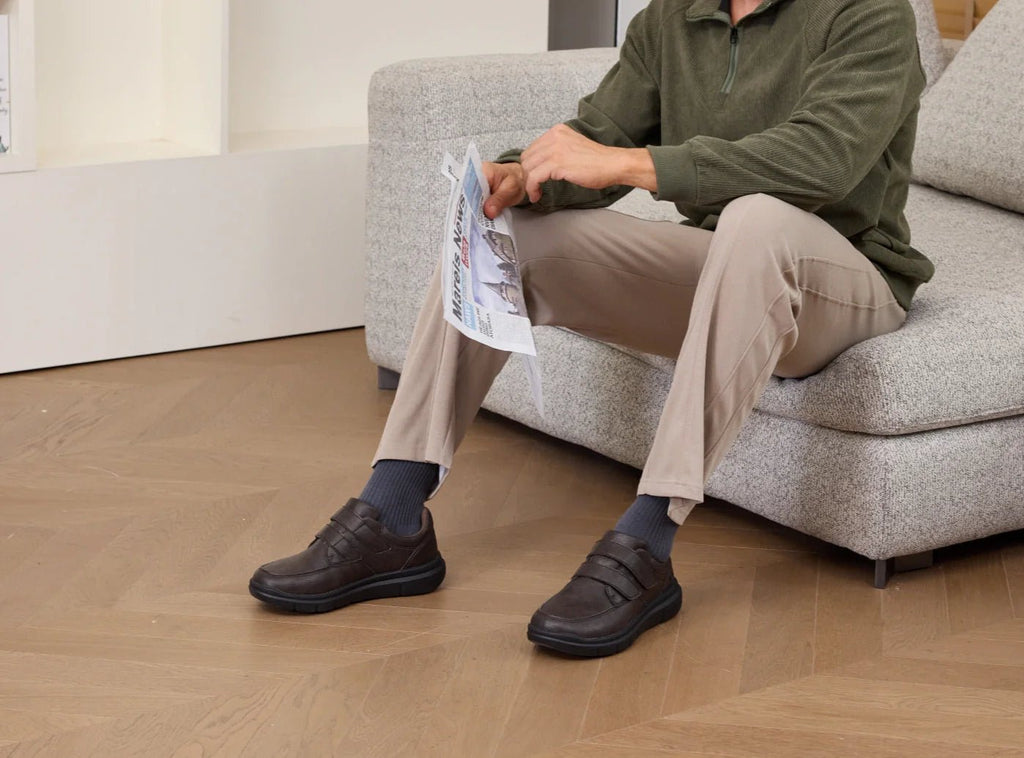 FitVille Men's EasyTop Deluxe Dress Shoes V2 - 11