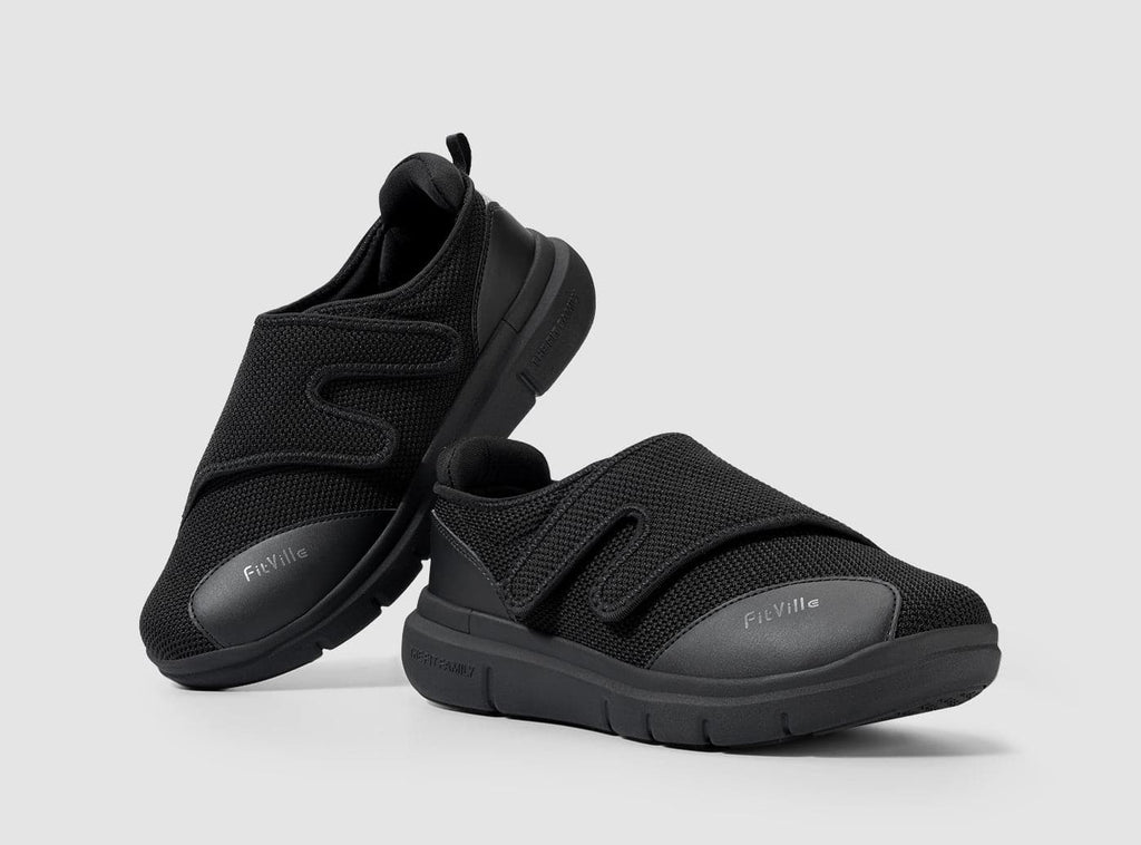 FitVille Men's EasyTop Diabetic Shoes V1 - 8