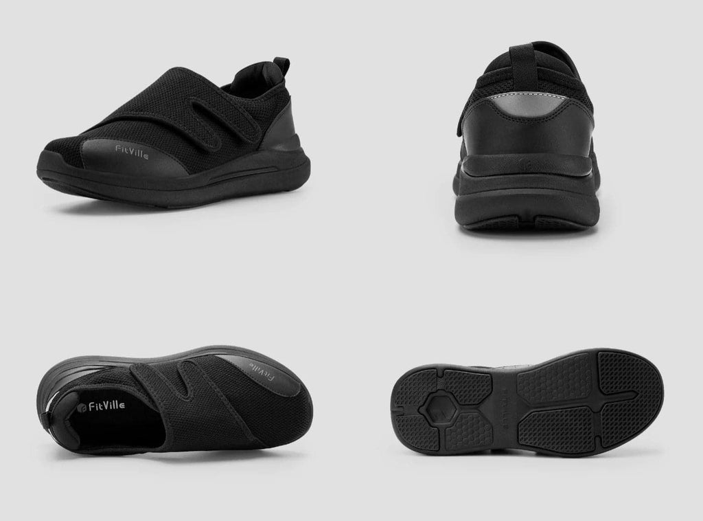 FitVille Men's EasyTop Diabetic Shoes V1 - 7