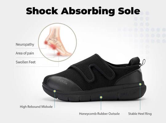 FitVille Men's EasyTop Diabetic Shoes V1 - 20