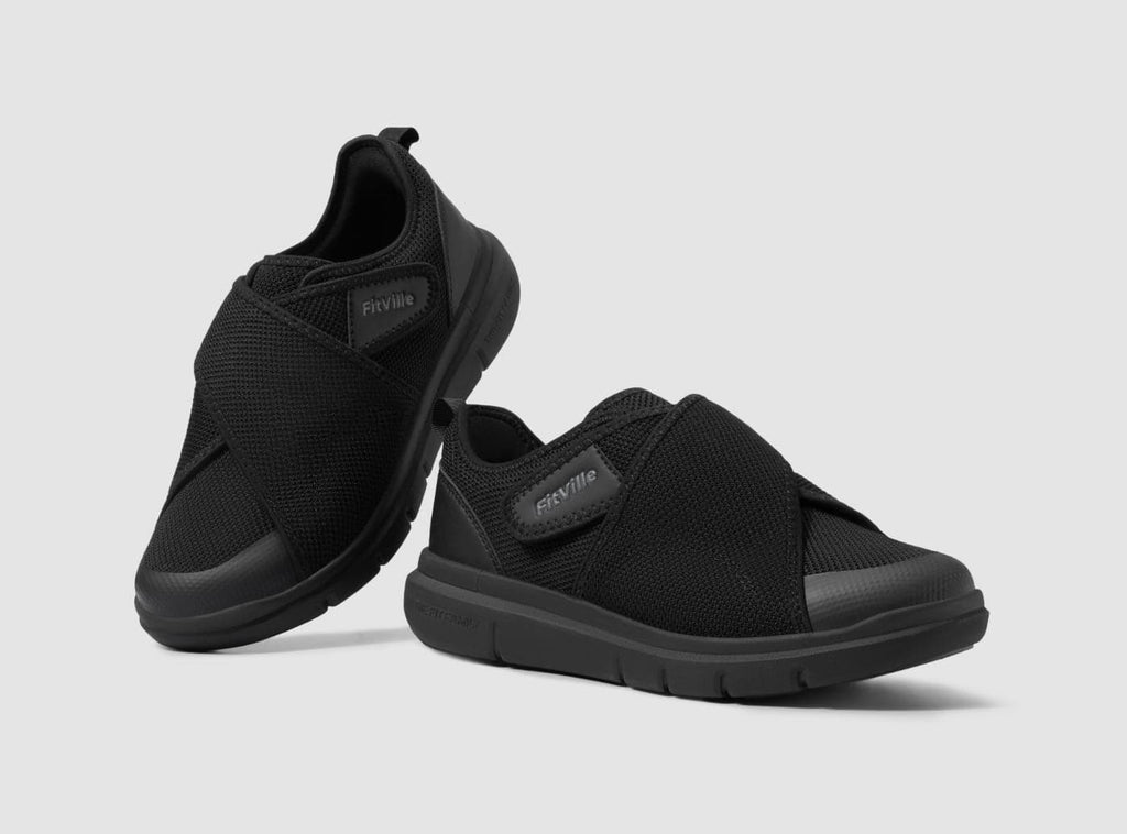 FitVille Men's EasyTop Diabetic Shoes V5 - 10