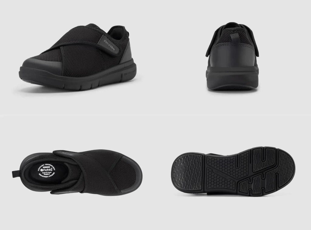 FitVille Men's EasyTop Diabetic Shoes V5 - 9