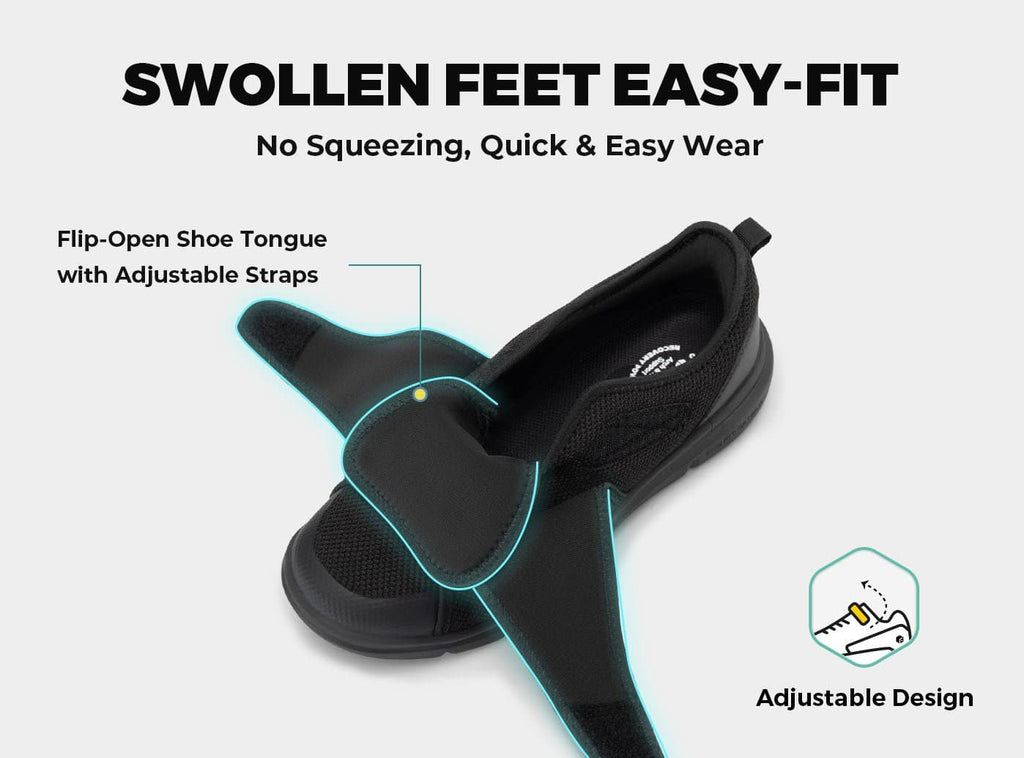 FitVille Men's EasyTop Diabetic Shoes V5 - 13