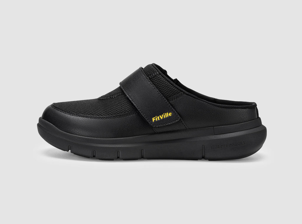 FitVille Men's EasyTop Diabetic Slipper V1 - 1