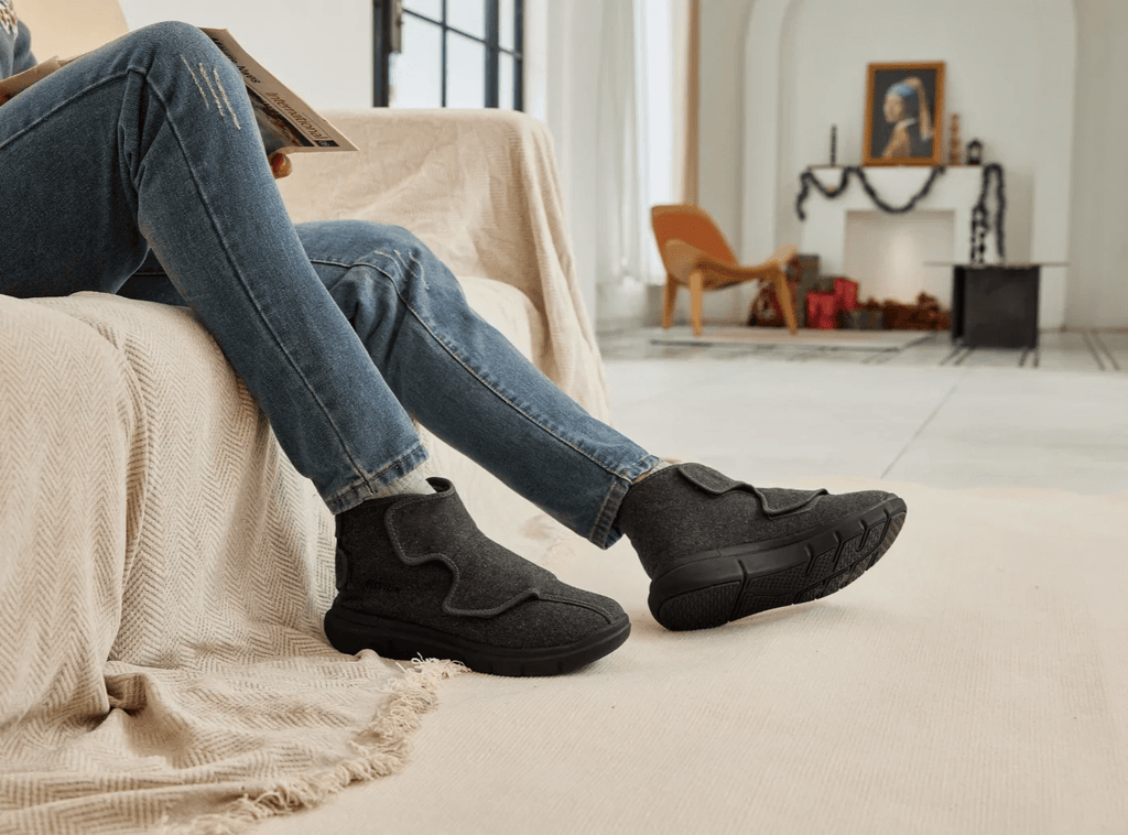 FitVille Men's EasyTop Diabetic Winter Boots V2 - 22