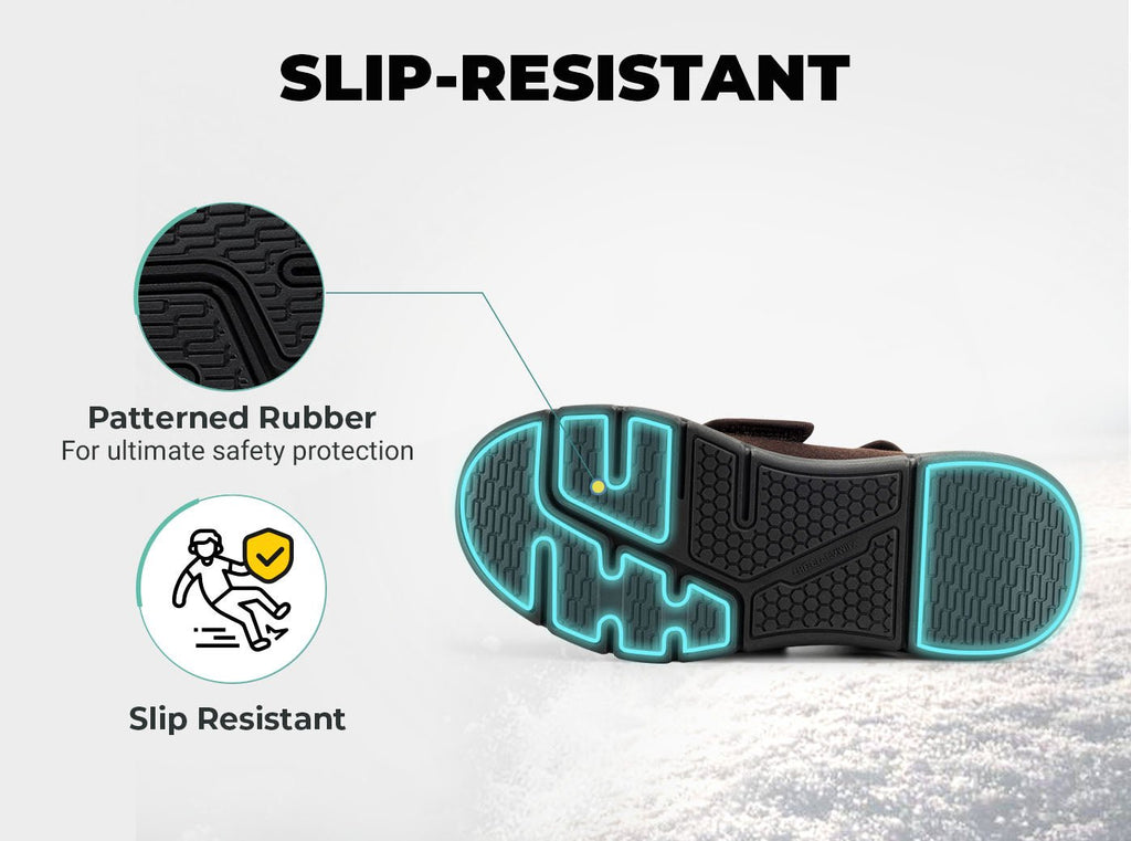 FitVille Men's EasyTop Diabetic Winter Boots V2 - 8