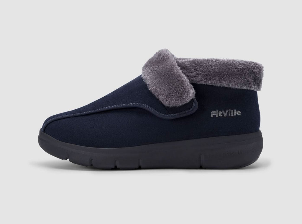 FitVille Men's EasyTop Diabetic Winter Boots V3 - 11