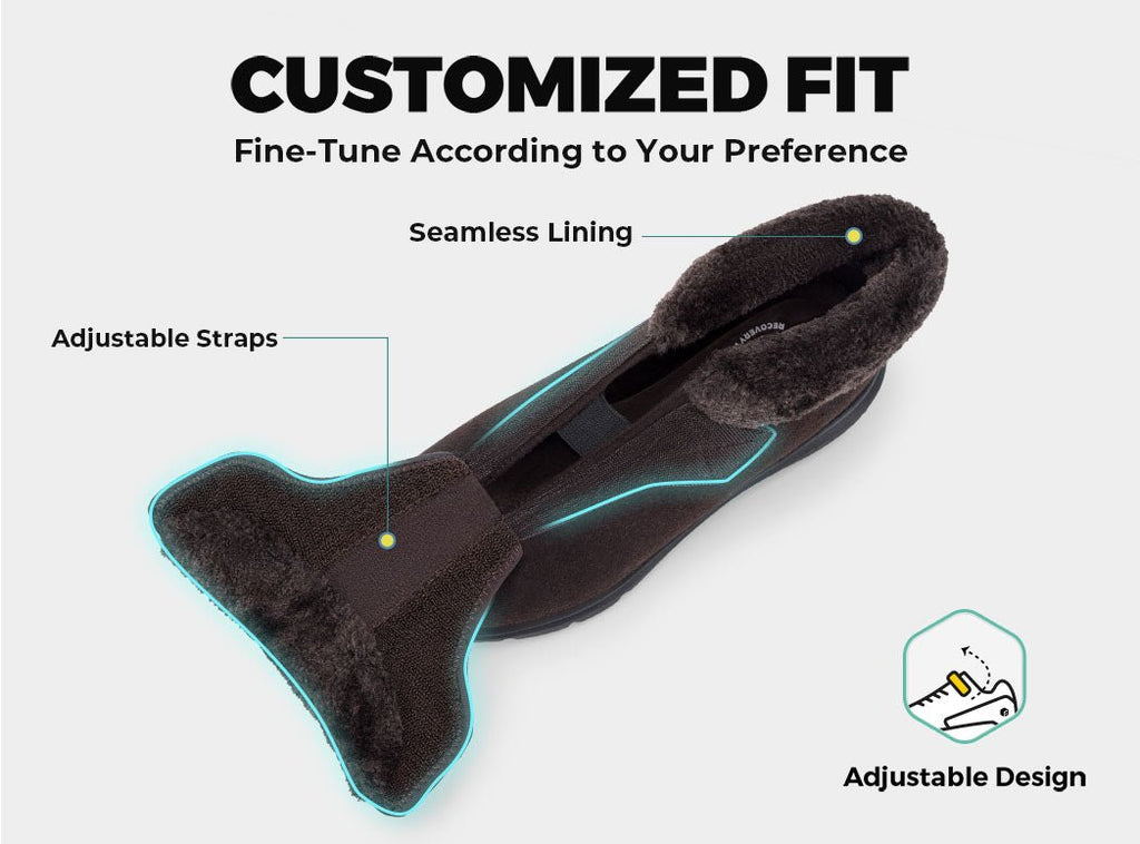 FitVille Men's EasyTop Diabetic Winter Boots V3 - 5