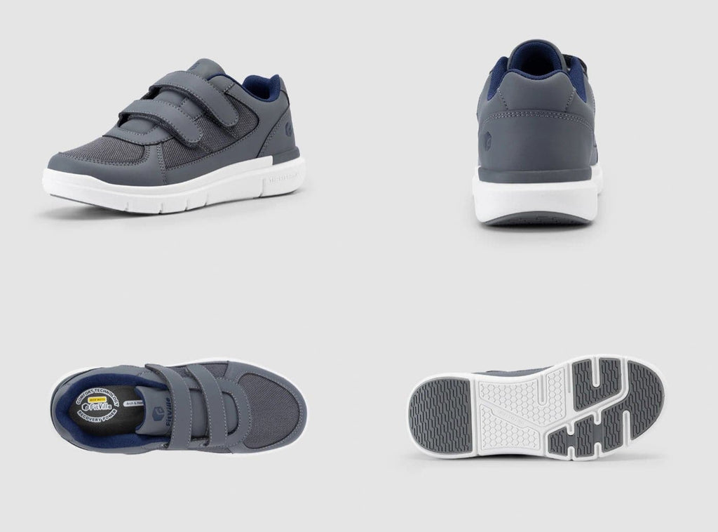 FitVille Men's EasyTop Duo Strap Diabetic Shoes V3 - 15