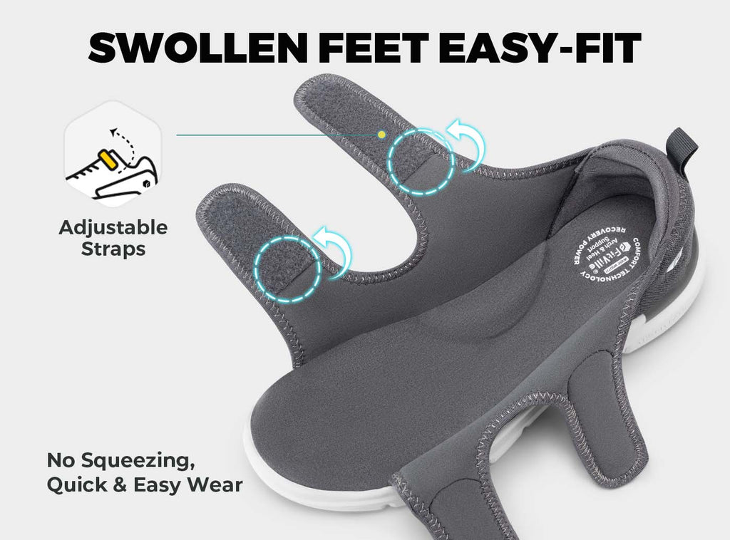 FitVille Men's EasyTop Recovery Sandal V3 - 12