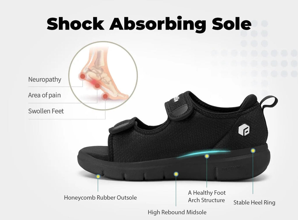 FitVille Men's EasyTop Recovery Sandal V3 - 5