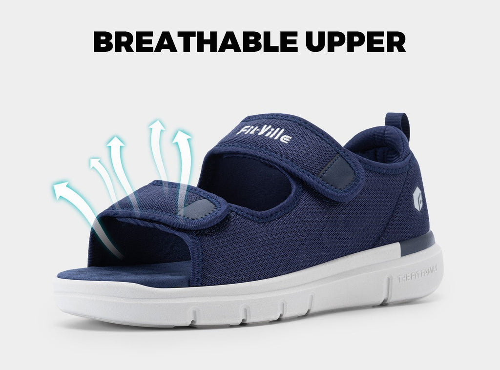 FitVille Men's EasyTop Recovery Sandal V3 - 18