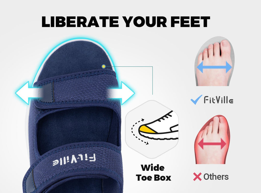 FitVille Men's EasyTop Recovery Sandal V3 - 23