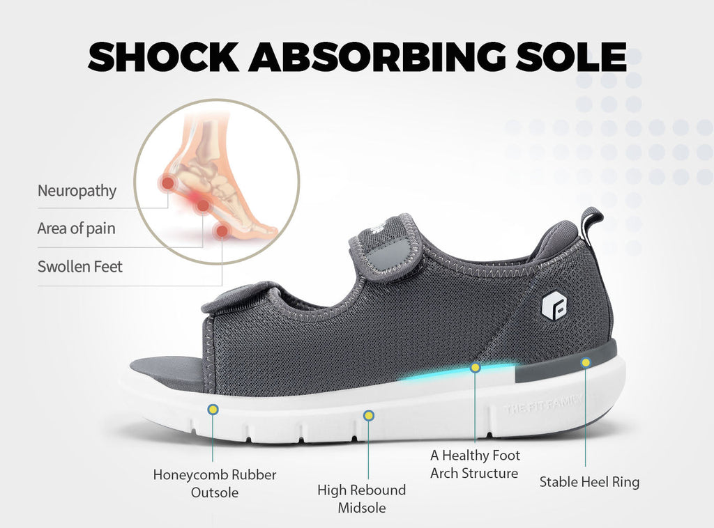 FitVille Men's EasyTop Recovery Sandal V3 - 13