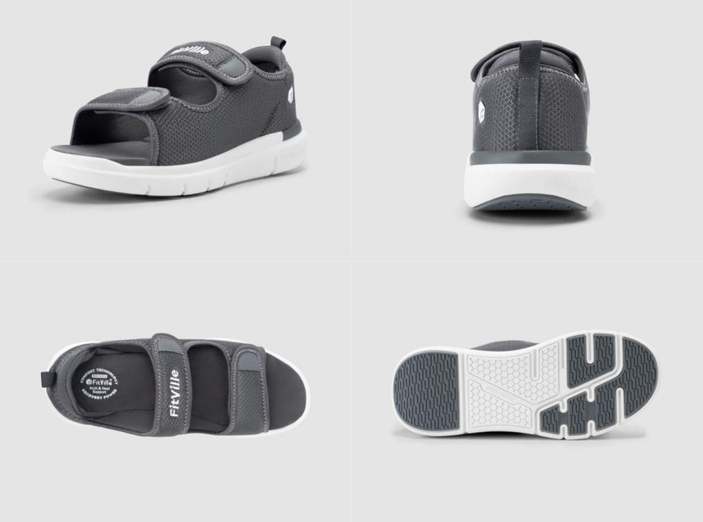 FitVille Men's EasyTop Recovery Sandal V3 - 16