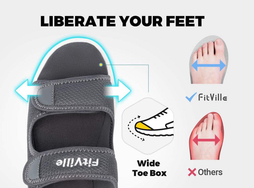 FitVille Men's EasyTop Recovery Sandal V3 - 11