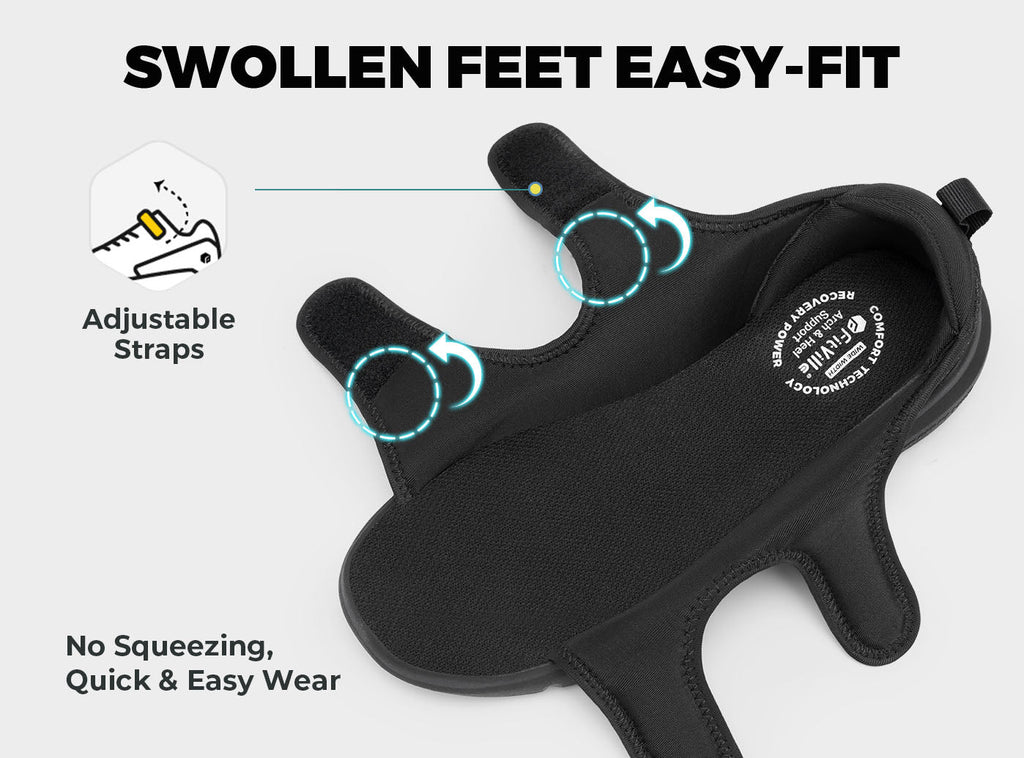 FitVille Men's EasyTop Recovery Sandal V3 - 4