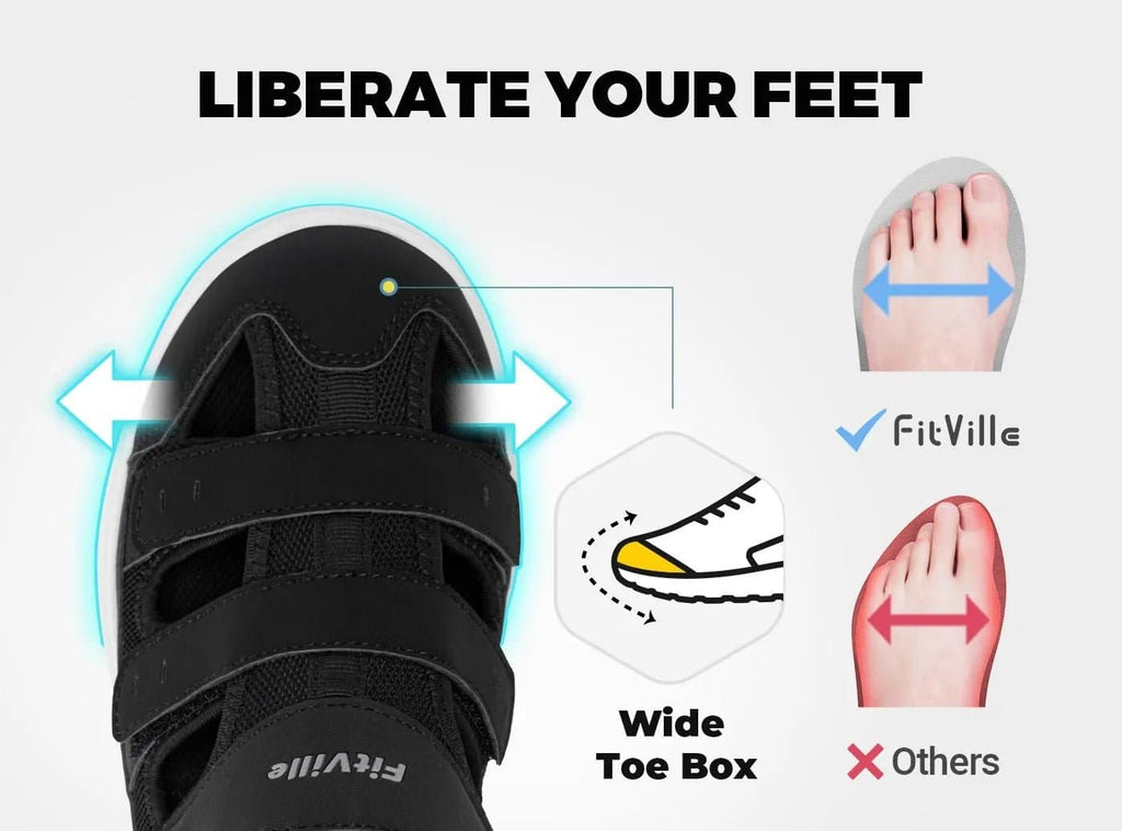 FitVille Men's EasyTop Recovery Sandal V4 - 19