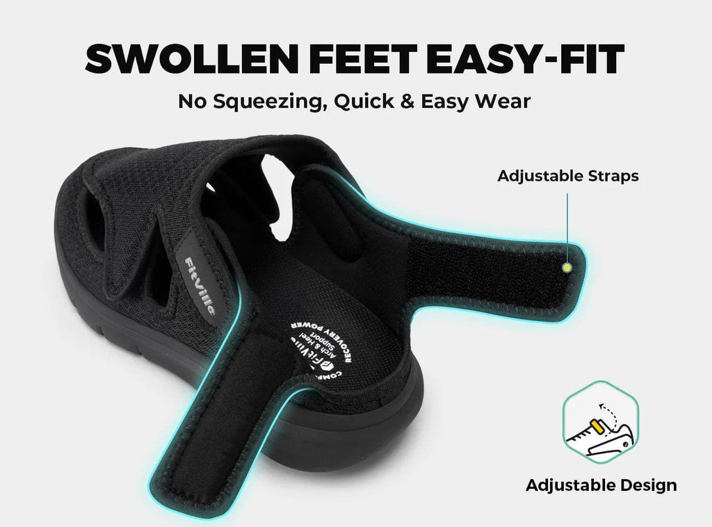 FitVille Men's EasyTop Recovery Sandal V5 - 5