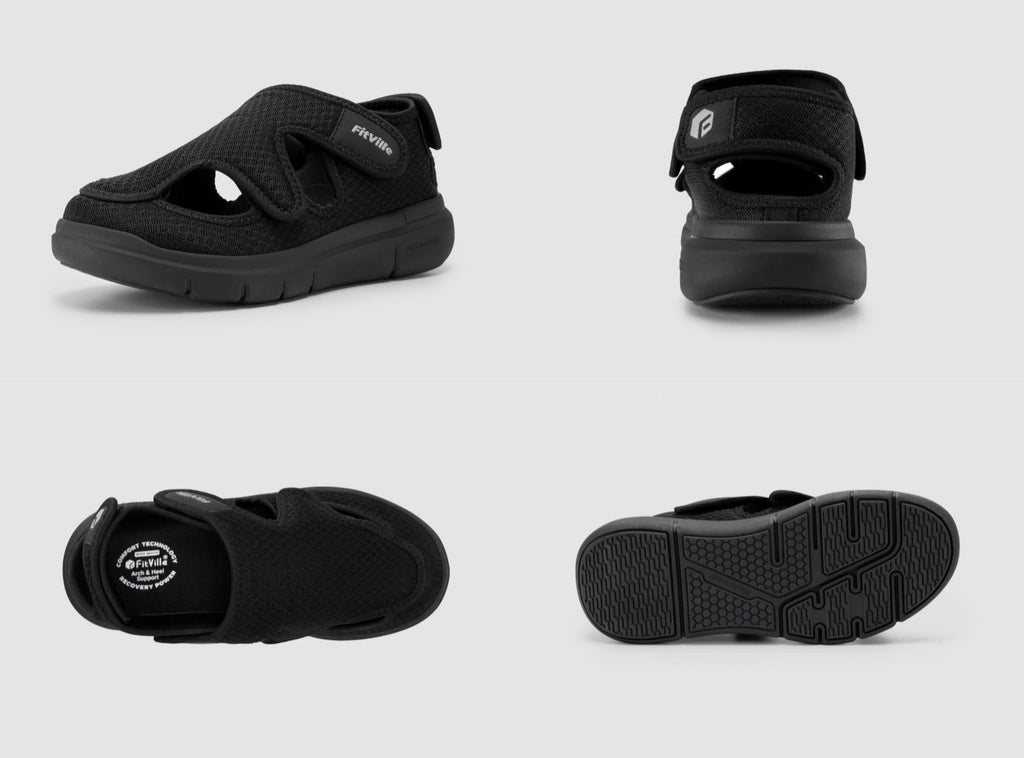 FitVille Men's EasyTop Recovery Sandal V5 - 8