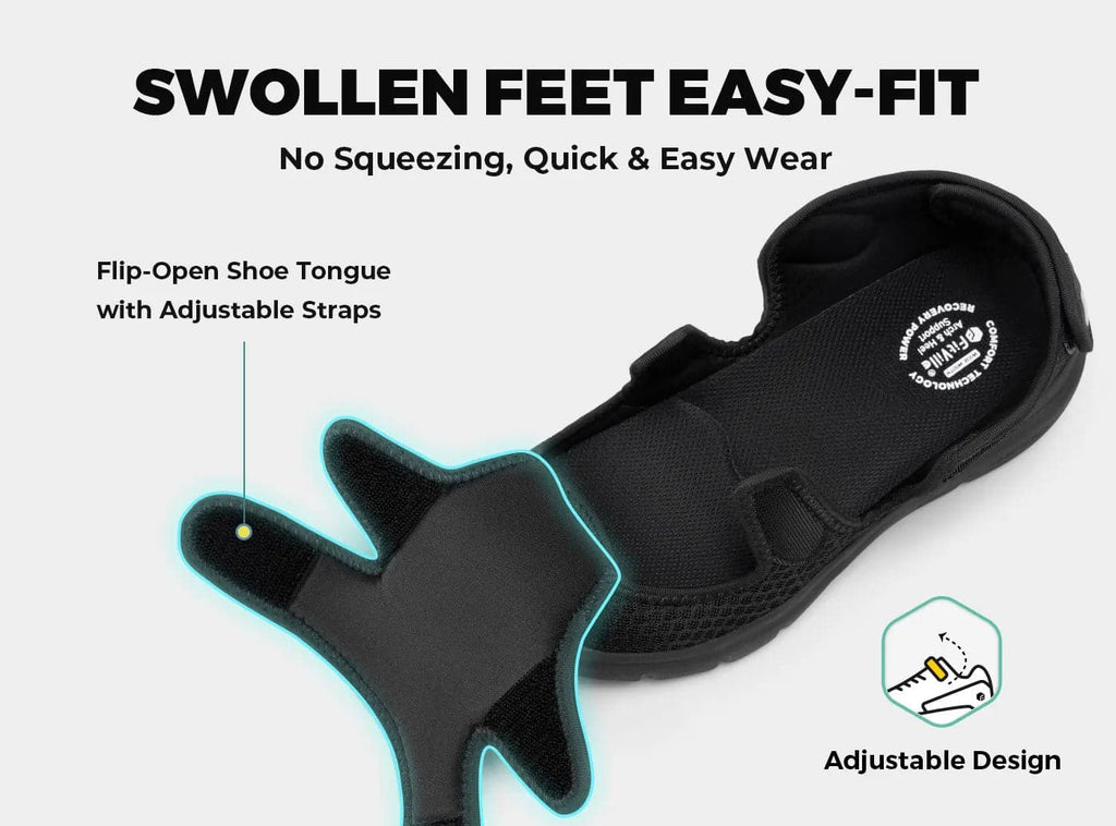 FitVille Men's EasyTop Recovery Sandal V5 - 4