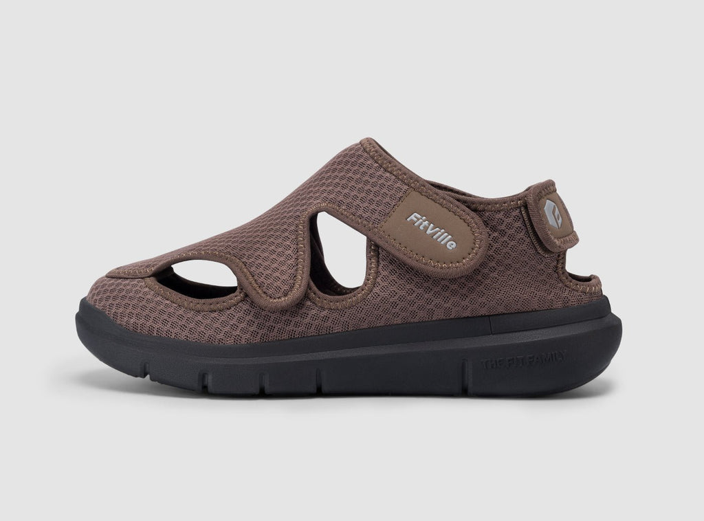 FitVille Men's EasyTop Recovery Sandal V5 - 10