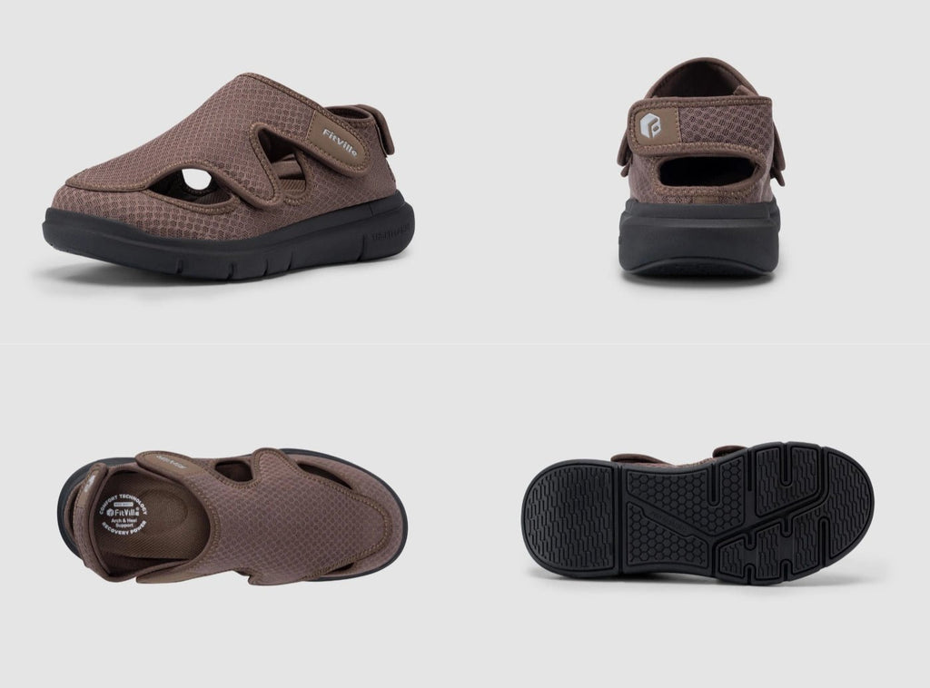 FitVille Men's EasyTop Recovery Sandal V5 - 16