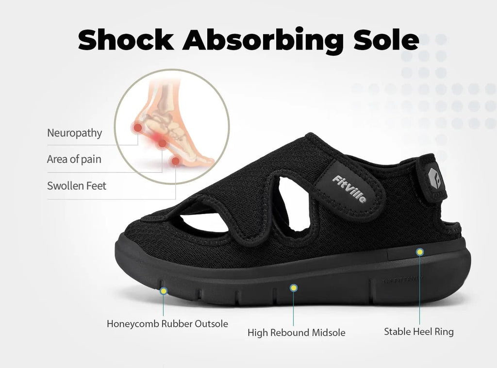 FitVille Men's EasyTop Recovery Sandal V5 - 14