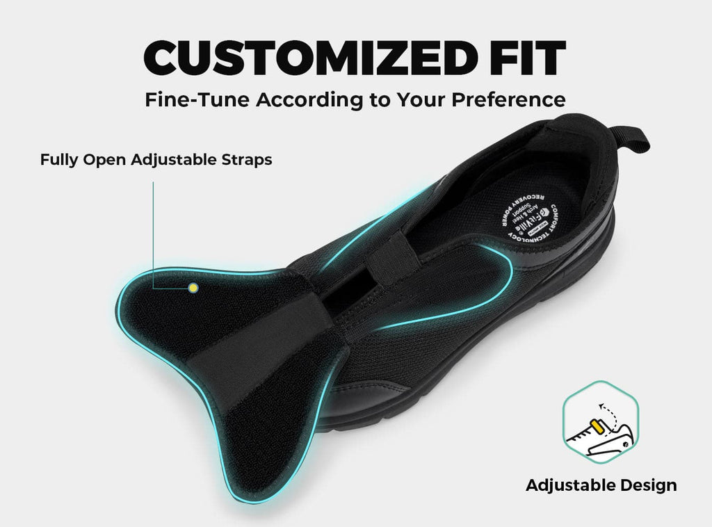 FitVille Men's EasyTop Wings Diabetic Shoes V9 - 3