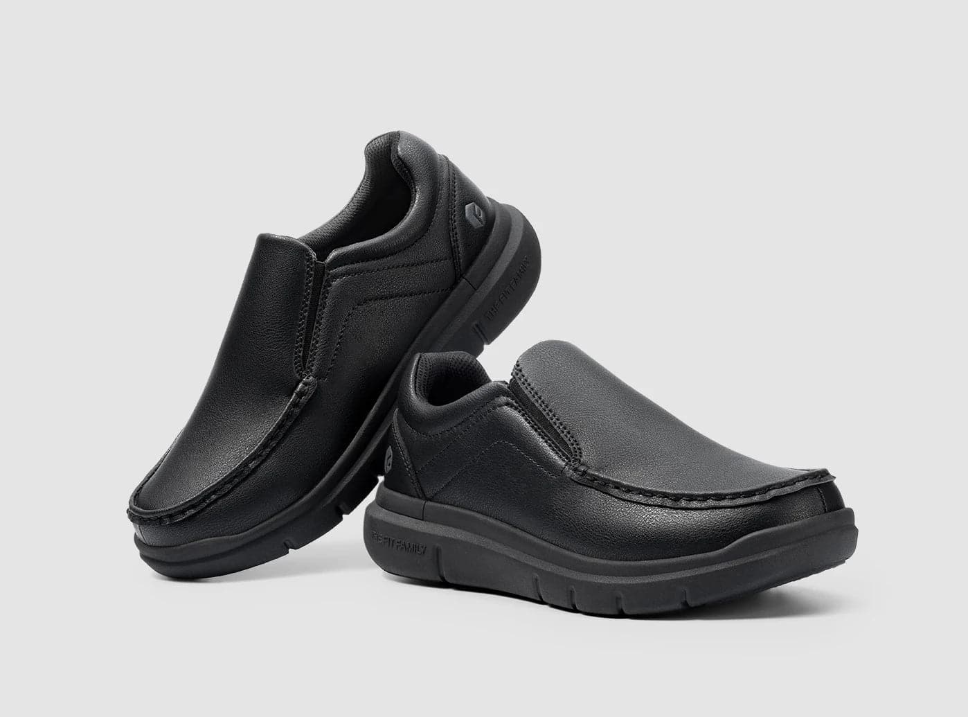 Black casual dress shoes clearance