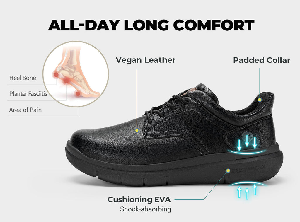 FitVille Men's EasyWalk Slip - On Dress Shoes V2 - 13